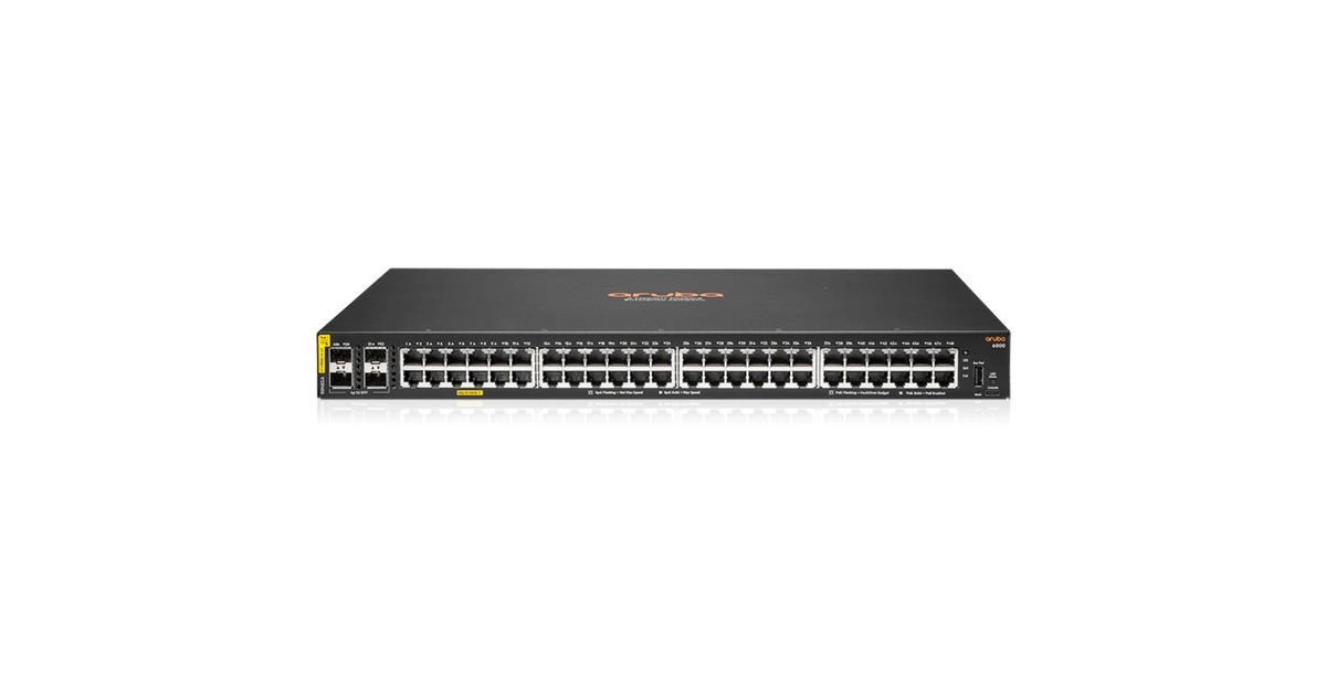 Hewlett Packard EnterpriseAruba CX 6000 48G CL4 PoE 4SFP switch  ( 370 Watt PoE)