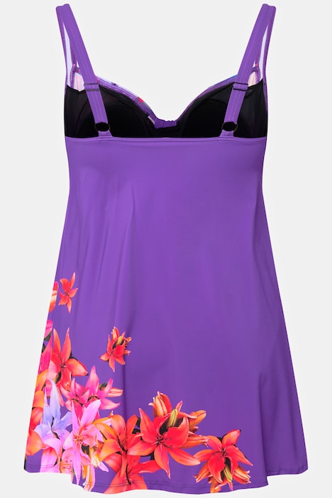 Badekleid, Lilien, Softcups, Powermesh