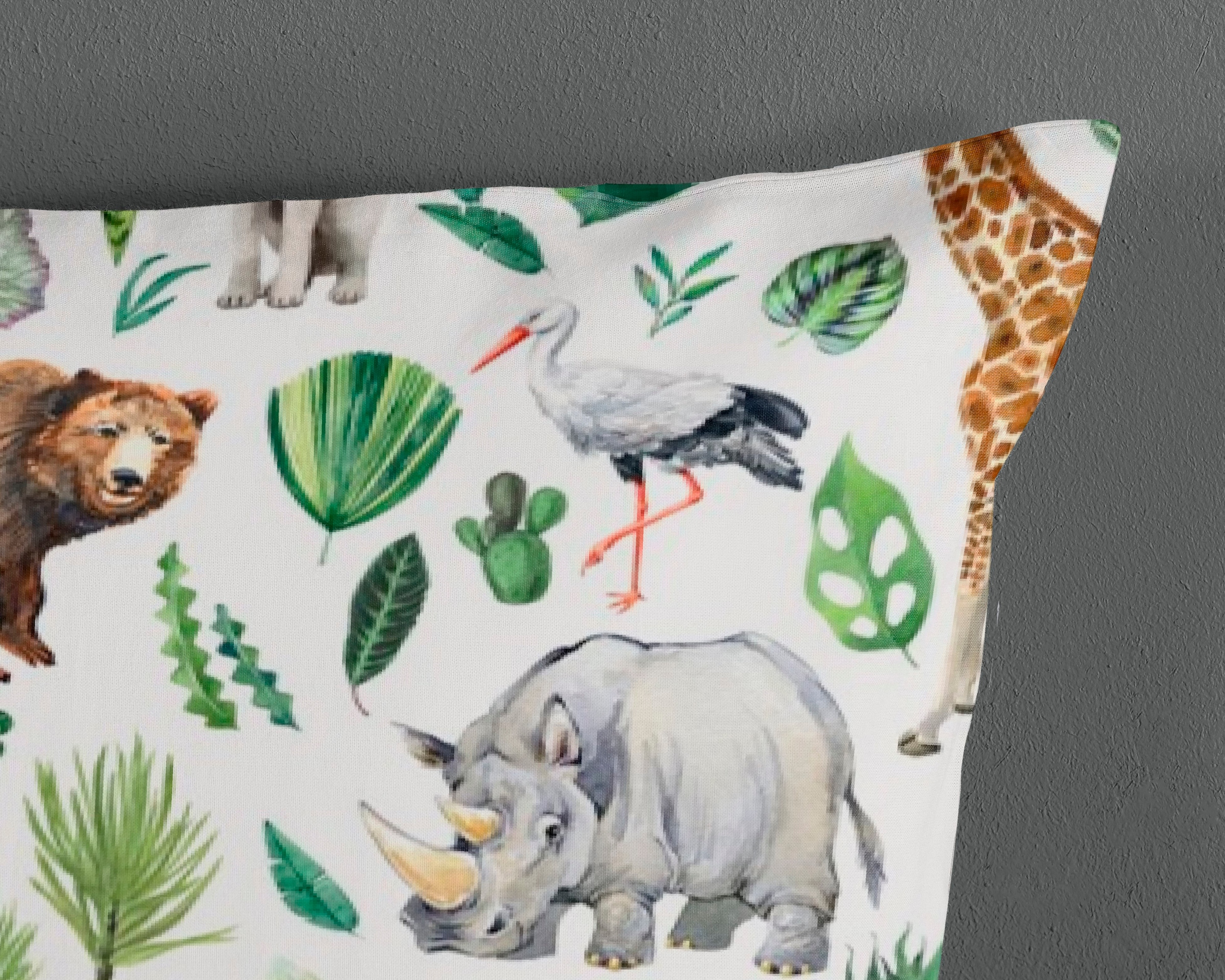 good morning Babybettwäsche »Samba« 2 Stk. tlg. 100% Baumwolle, 120x150, Reissverschluss, Wendeoptik, Baby, Tier, Grün