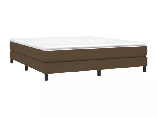 Sommier à lattes de lit Marron foncé 180x200 cm Tissu
