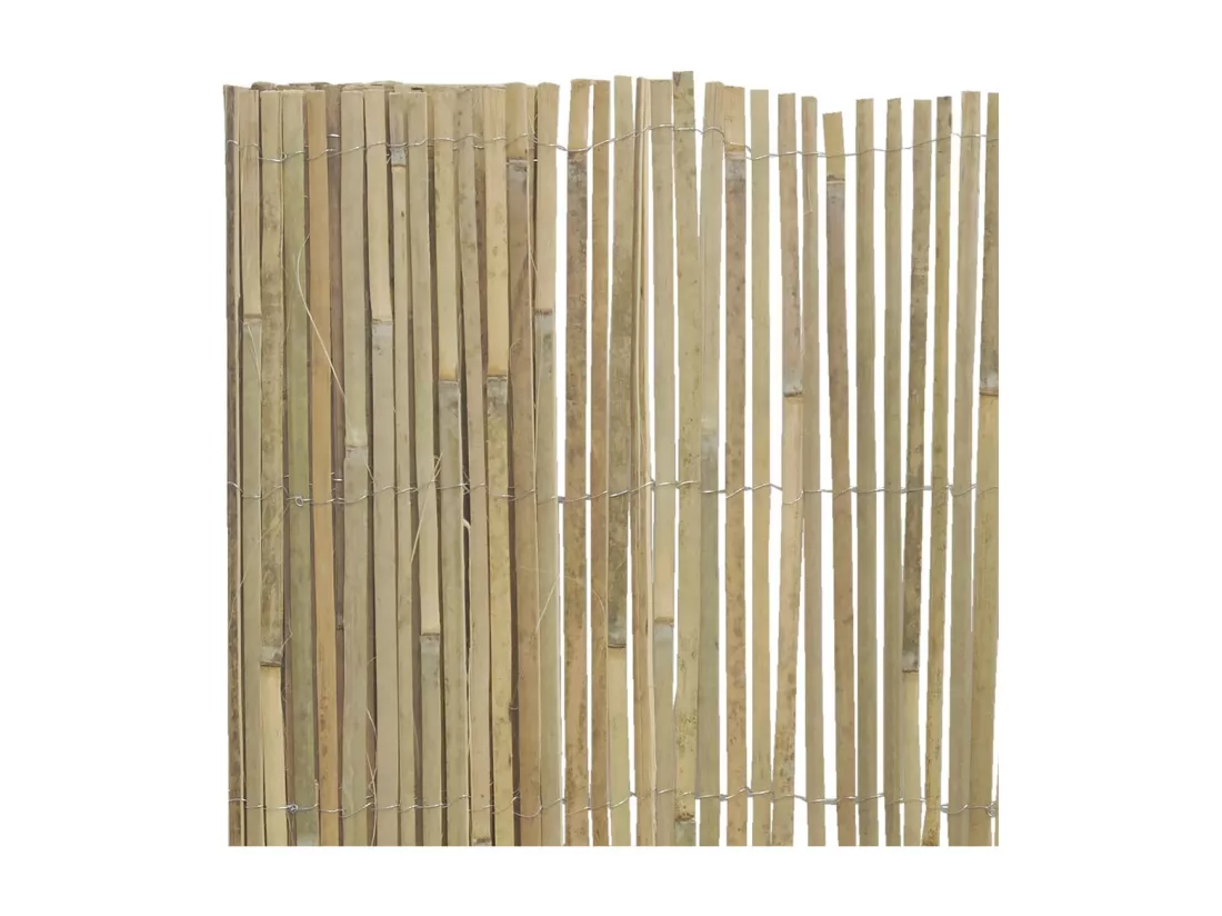 Canisse en bambou naturel - 1 x 5m [Lot de 3]