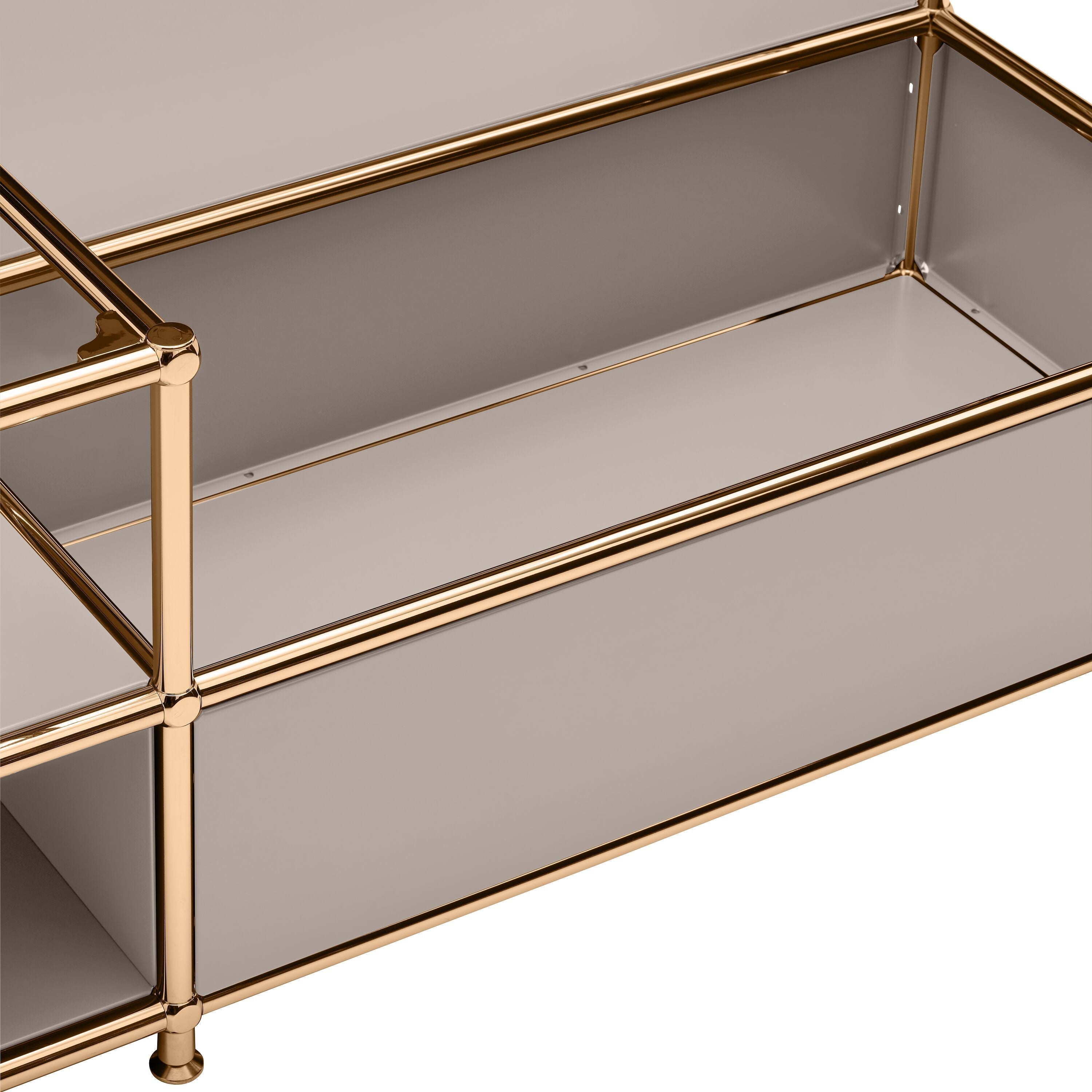 FLEXCUBE Salontisch - Taupe / B: 152.5 cm x T: 77.5 cm x H: 43.5 cm
