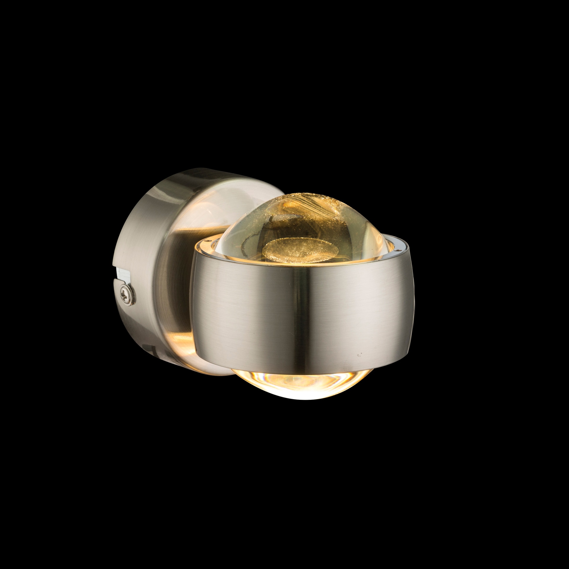 GLOBO LED Wandleuchte Randi nickelfarbig 7,5x10cm H7cm
