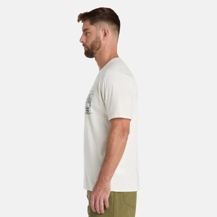 T-shirt Timberland PRO Innovation Blueprint pour homme en blanc