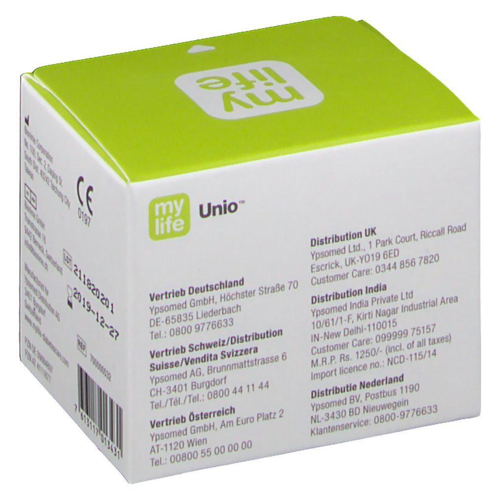 mylife Unio Blutzucker-Teststreifen
