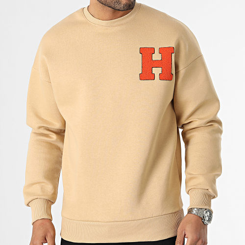 Sweat Crewneck Camel Clair