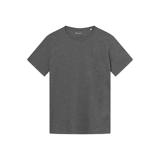 Knowledge Cotton Apparel Agnar Basic T-shirt, Dark Grey Melange, L