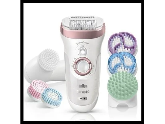 Braun Silk-épil 9 Silk-épil 9-970 S, Roseguld, Hvid, 40 pincetter, Batteri, Indbygget batteri, 2 t, 50 min.