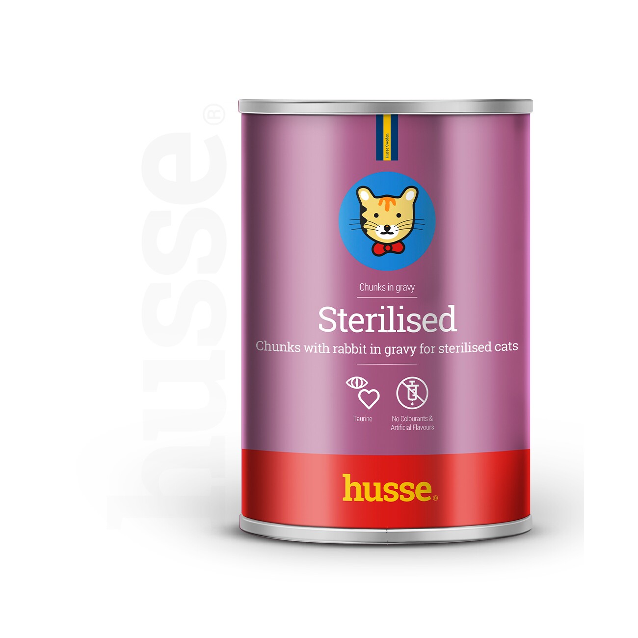 husse 24 Dosen je 415 g. Sterilised Stückchen. Ausgewogene Mahlzeit mit Taurinzusatz