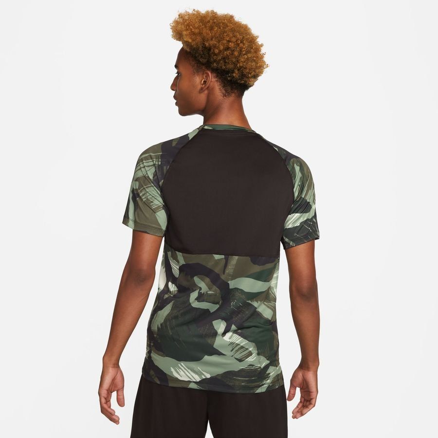 Nike Pro T-shirt d'Entraînement Dri-FIT Camo - Camouflage/Marron/Blanc