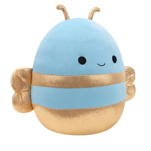 Squishmallows Queen Bee Bamse, Blå/Guld
