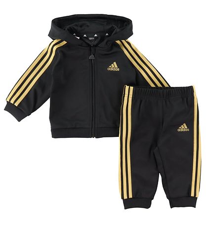 adidas Performance Tr?ningss?t - I 3S SHINY TS - Guld/Sort