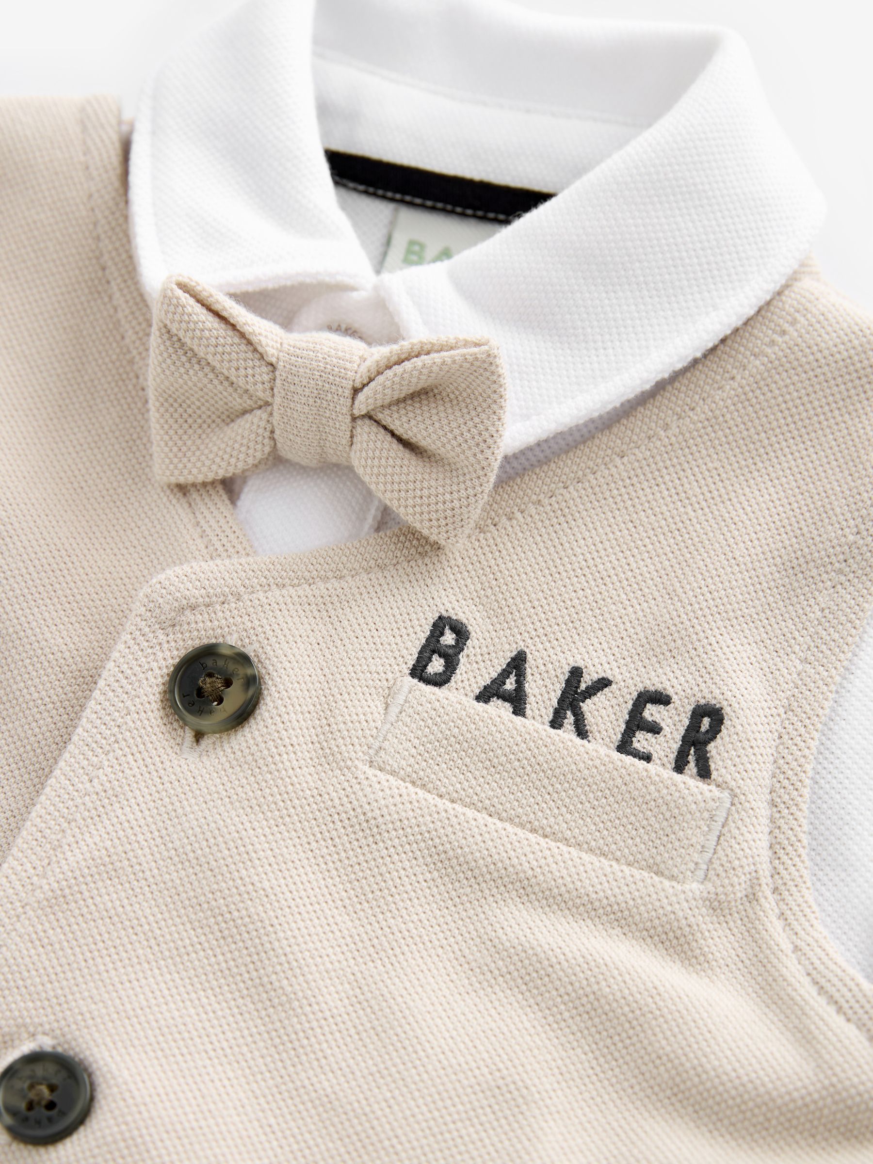Baker by Ted Baker - Stenen 100% katoenen nette romper met strik