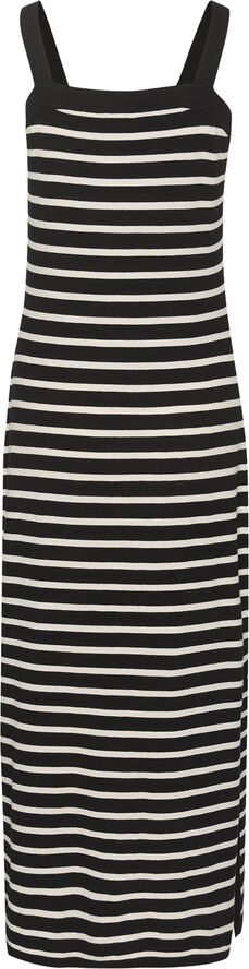 Kaffe KAdaisy Knit Dress Black/turtledove stripe