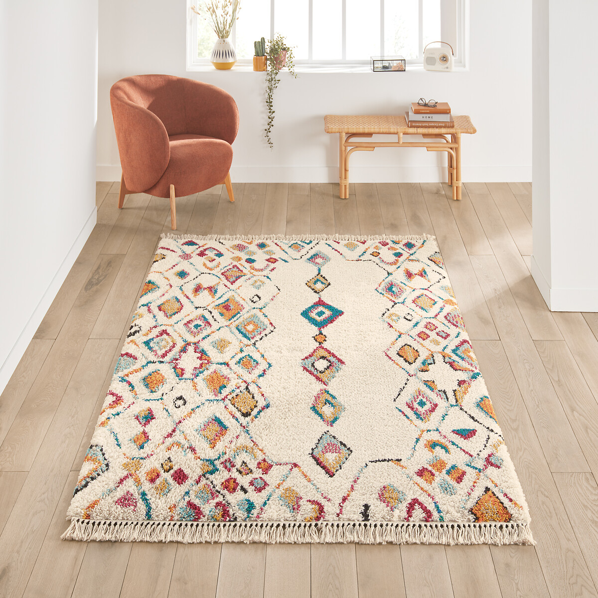 LA REDOUTE INTERIEURS<br>Tapete berbere colorido, Taneti