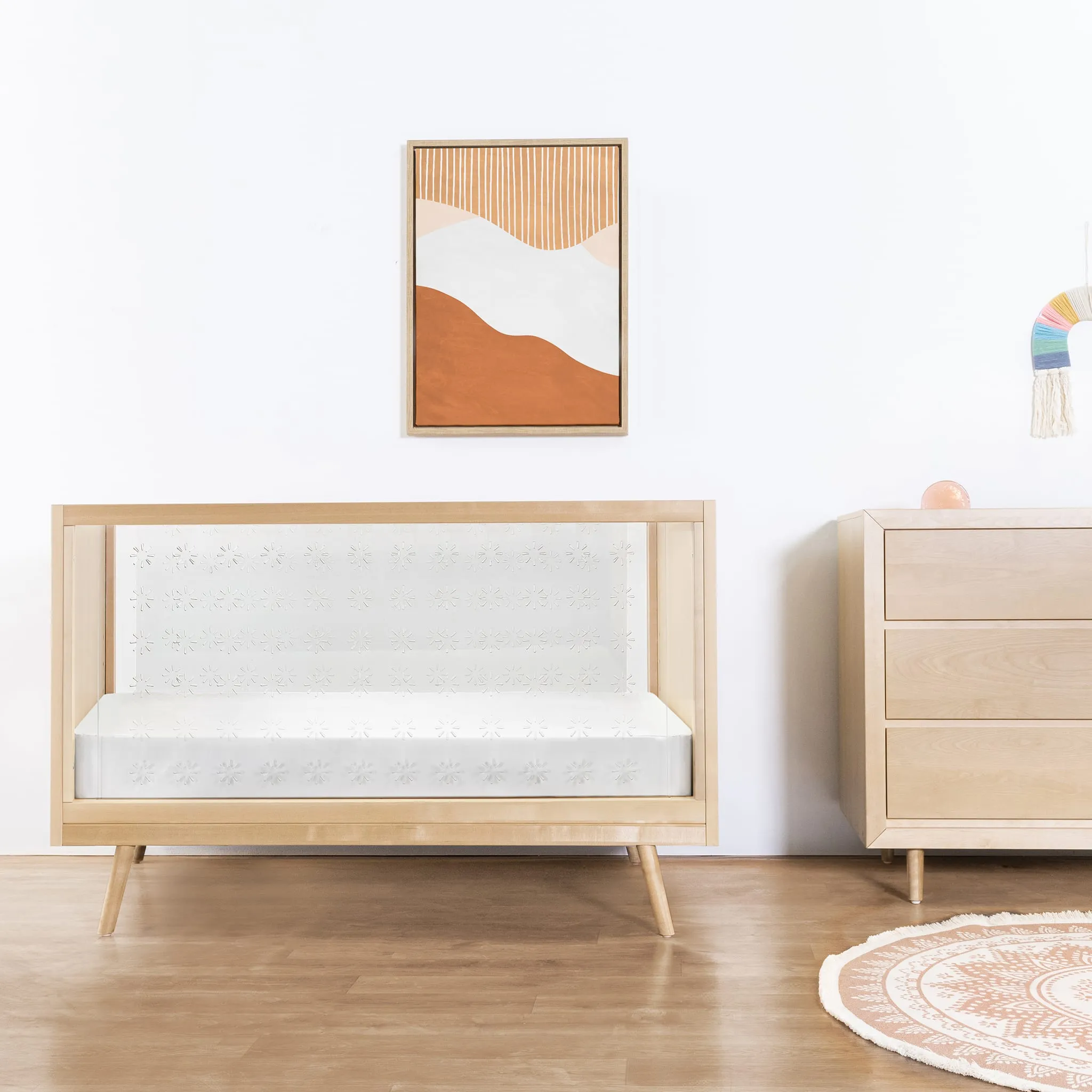 Babyletto Couchette Transparente Nifty - Acrylique  Bouleaux Naturel