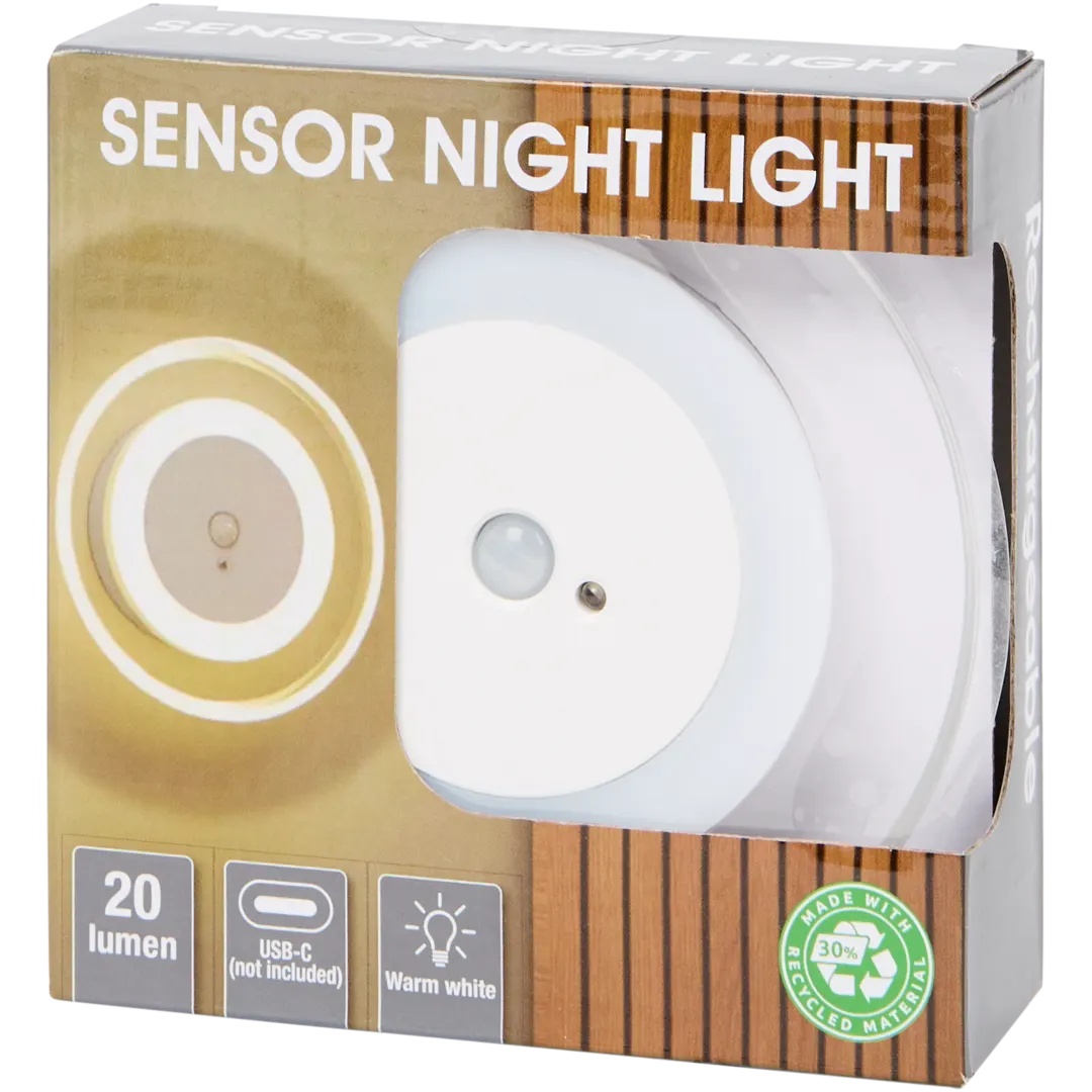 Oplaadbare sensorlamp 20 lumen | Ø 10 cm