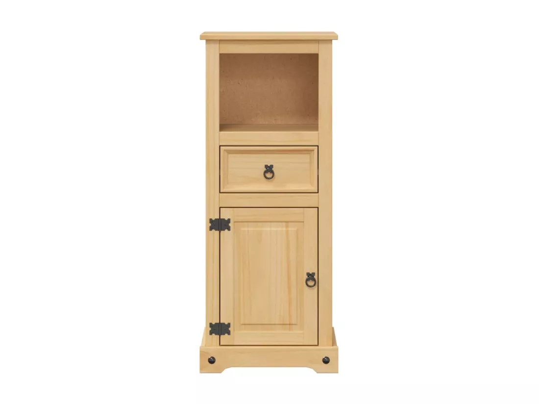 Armoire de salle de bain Corona 45x33x110 cm bois de pin massif