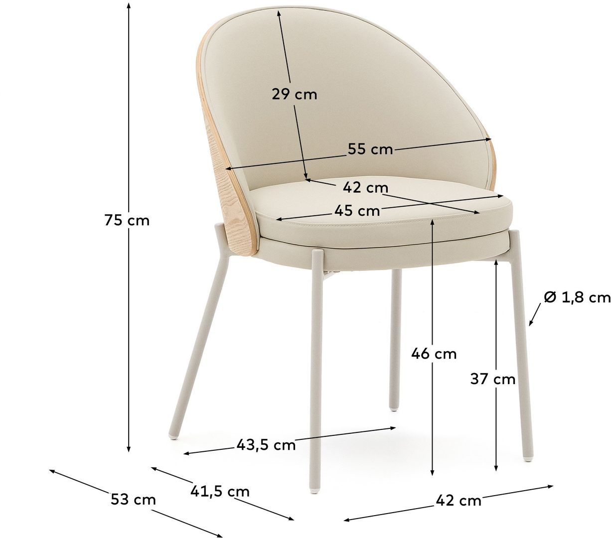 Kave Home   Neom 1-Zits Elementenbank