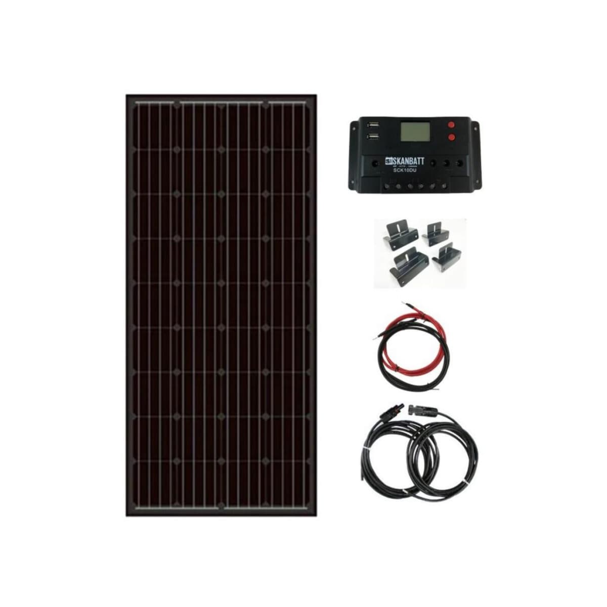SKANBATT Solcellepakke HYTTE - Mini - 12V - 80W