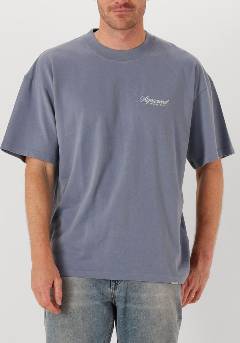 blauwe represent t-shirt owners club script t shirt