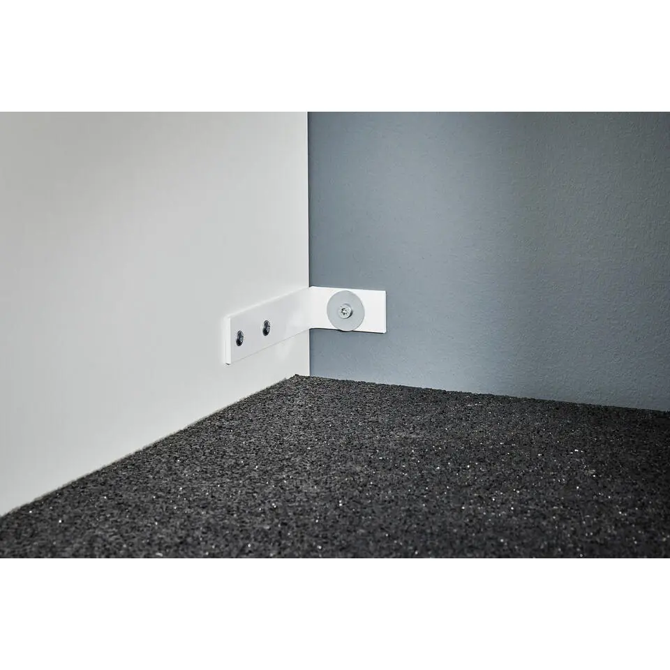 Interiax WASHWALL 'Mary' Wasmachine Opbergkast Wit - 162x50x67.5 cm