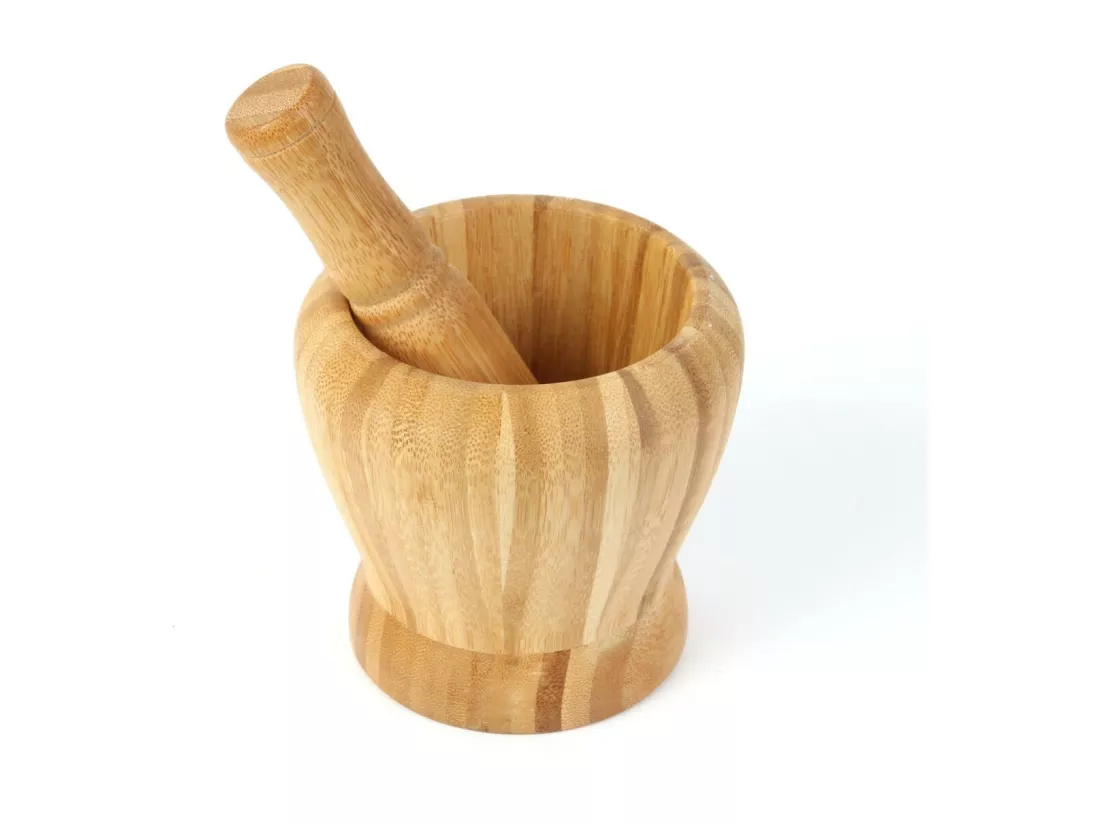 Mortier & Pilon en Bambou 