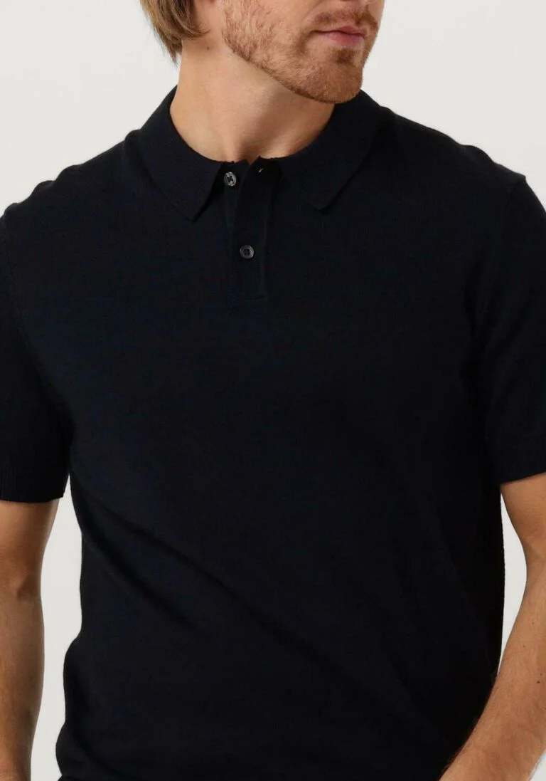 SELECTED HOMME donkerblauwe selected homme polo slhtown ss knit polo b