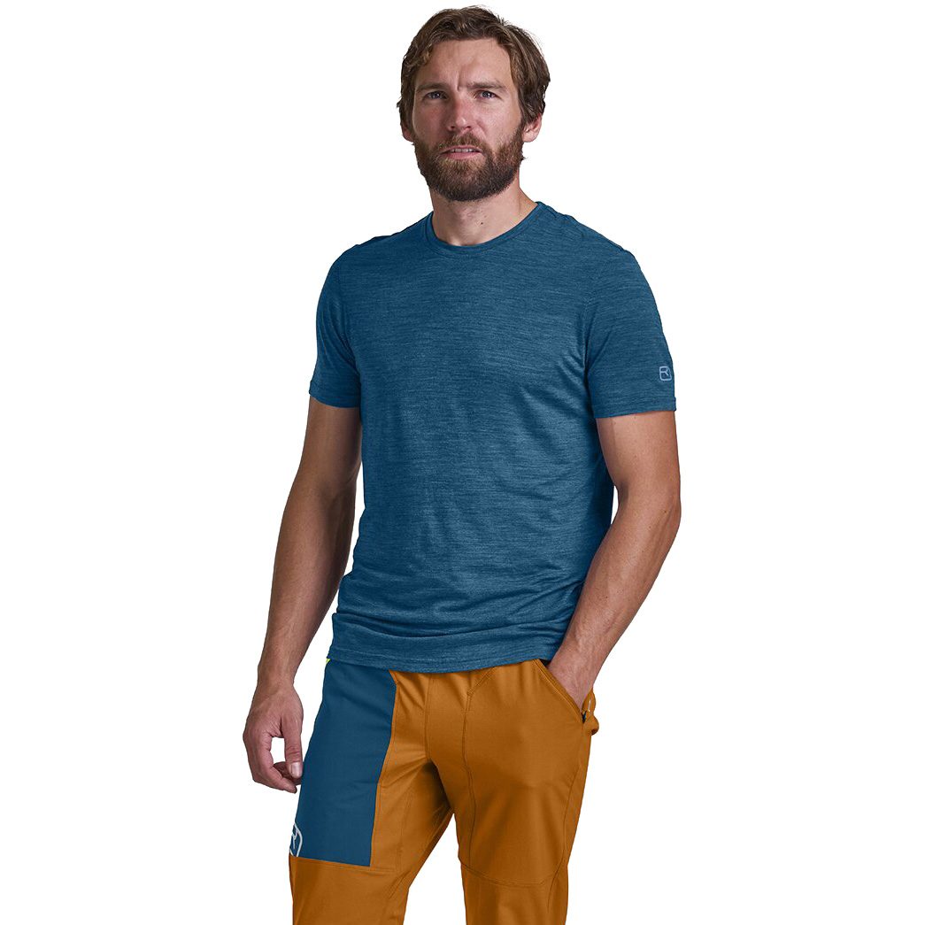 ORTOVOX 150 Cool Clean T-Shirt Herren petrol blue blend