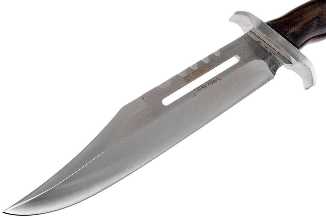 RAMBO knife Rambo 3 Signature Edition met houten handgreep, 9297