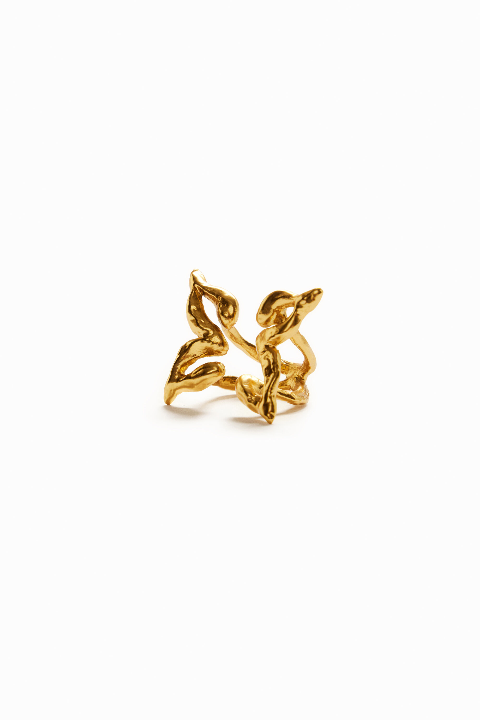 Bague papillon plaquée or Zalio