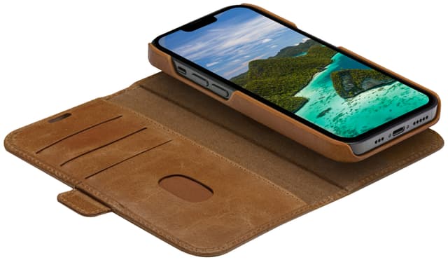 dbramante1928 Lynge iPhone 14 pungetui (brun)