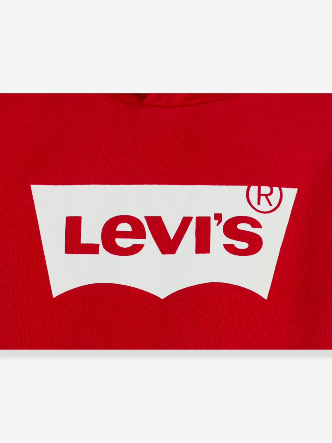 Moletom com capuz Levi's® Batwing Screenprint, vermelho