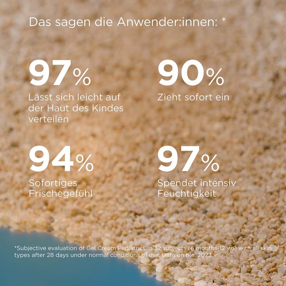 ISDIN Fotoprotector Pediatrics wasserfeste Sonnenschutz Gel Cream für Kinder und Babys ab 6 Monaten LSF50