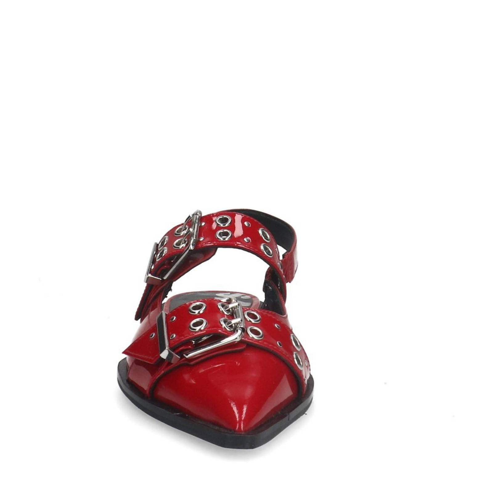 Sacha leren slingback loafers rood