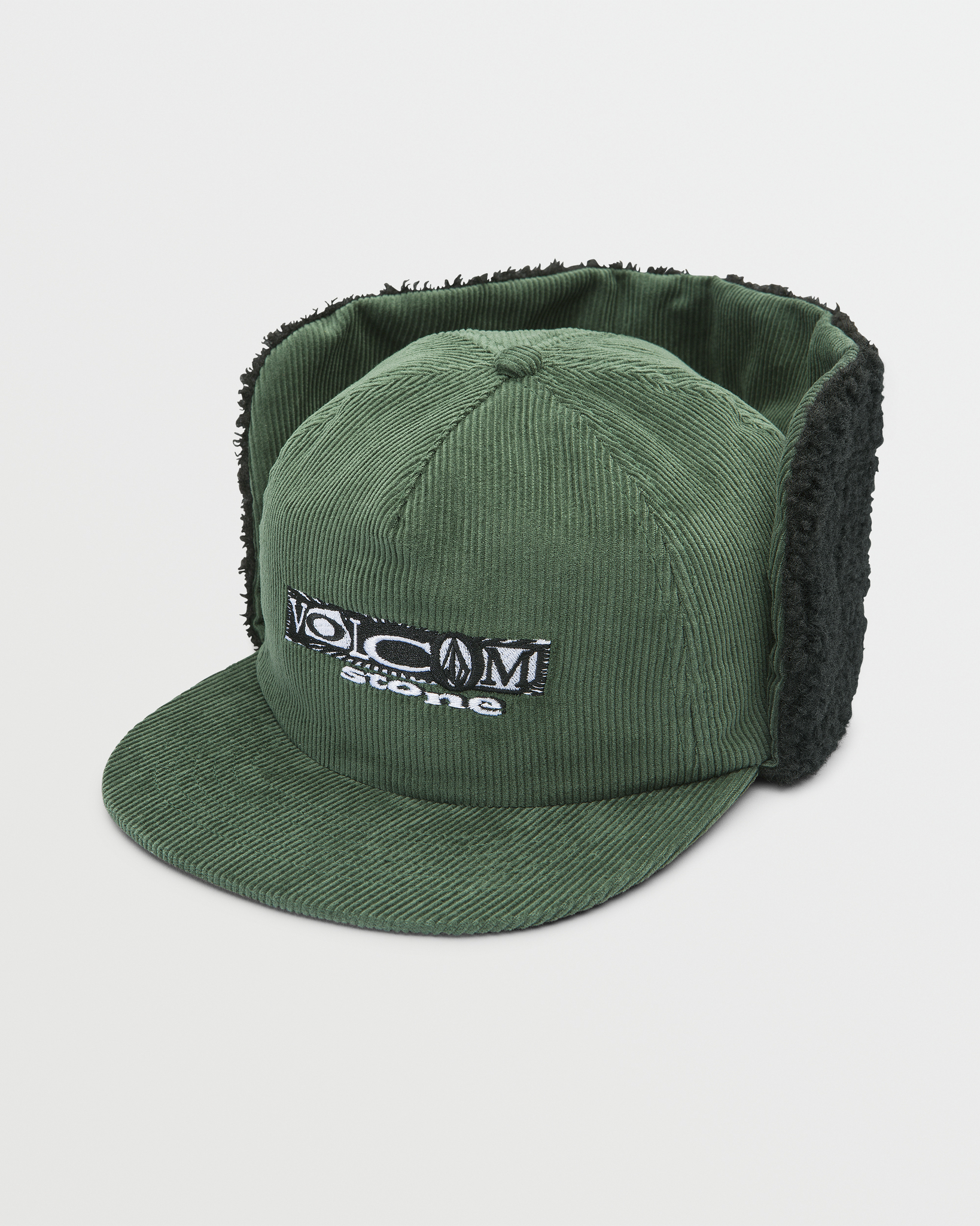 Volcom Lib Stone Legacy Flap Hat Dark Pine