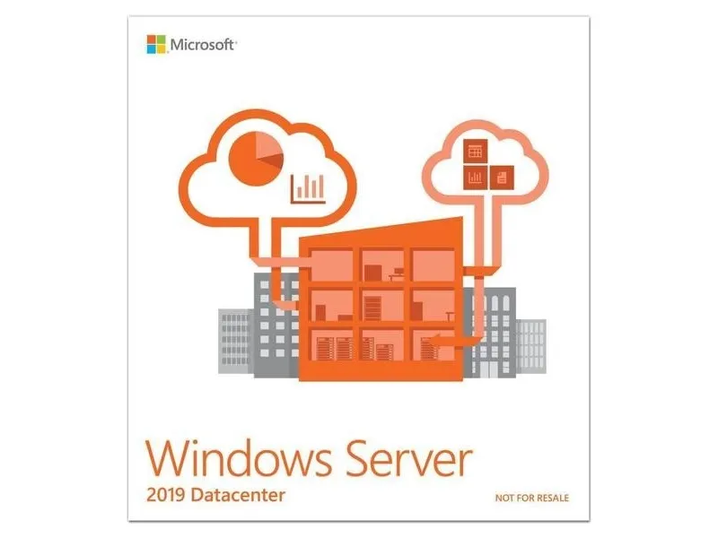 Microsoft Windows Server 2019 Datacenter - Licens - 16 kerner - OEM - DVD - 64-bit - Engelsk