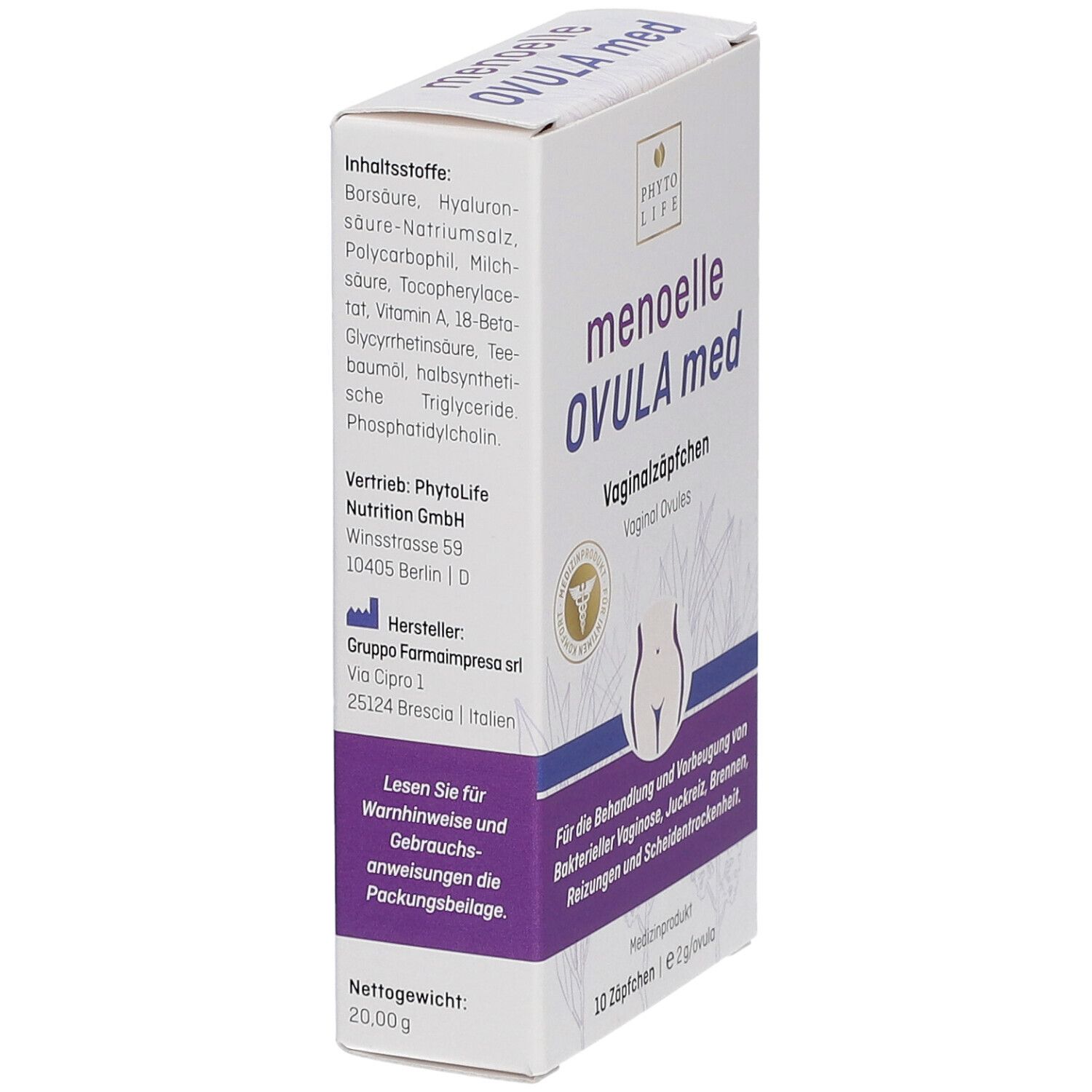 menoelle® OVULA med Vaginalzäfchen