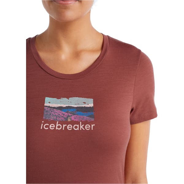 T-shirt randonnée ICEBREAKER W TECH LITE II SS TEE TRAILHEAD GRAPE