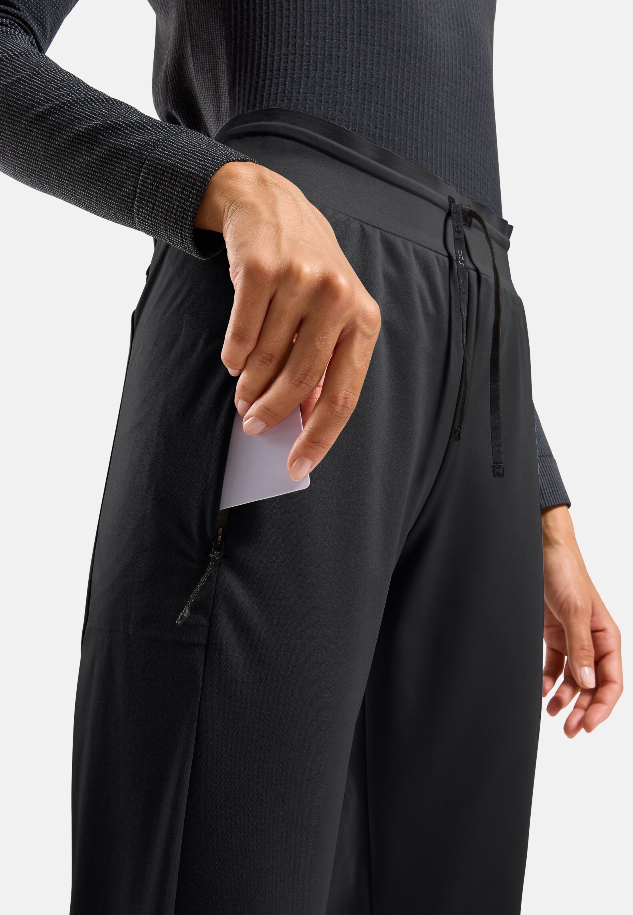Winddichte Zeroweight Elite Langlaufhose in black
