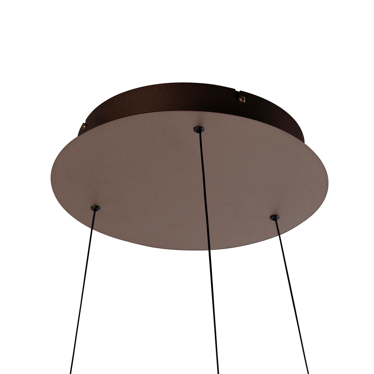Design hanglamp brons incl. LED dimbaar easylift - Hoop