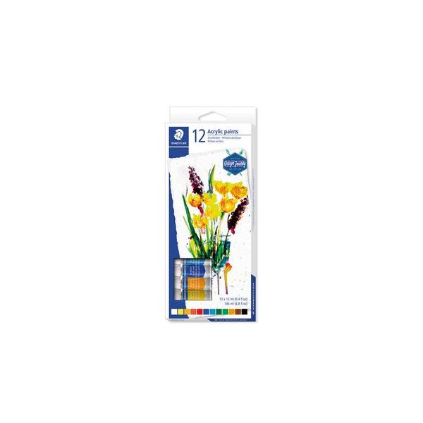 Staedtler Tinta Acrílica Design Journey 8500 12ml 12 Cores