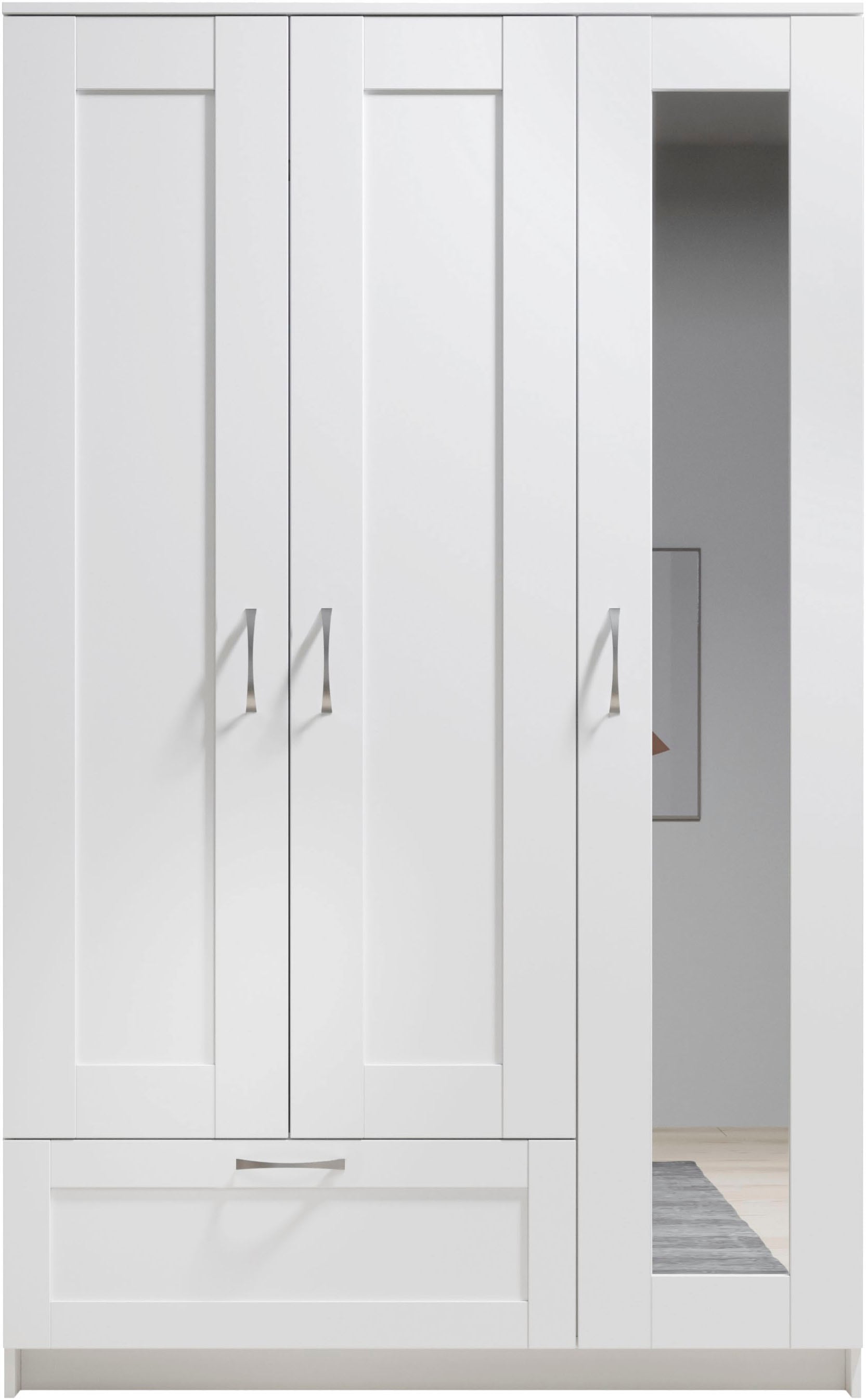Schlafkontor Drehtürenschrank »Lepini, Kleiderschrank mit Spiegel und Schubkasten« als 3- oder 4-türer erhältlich