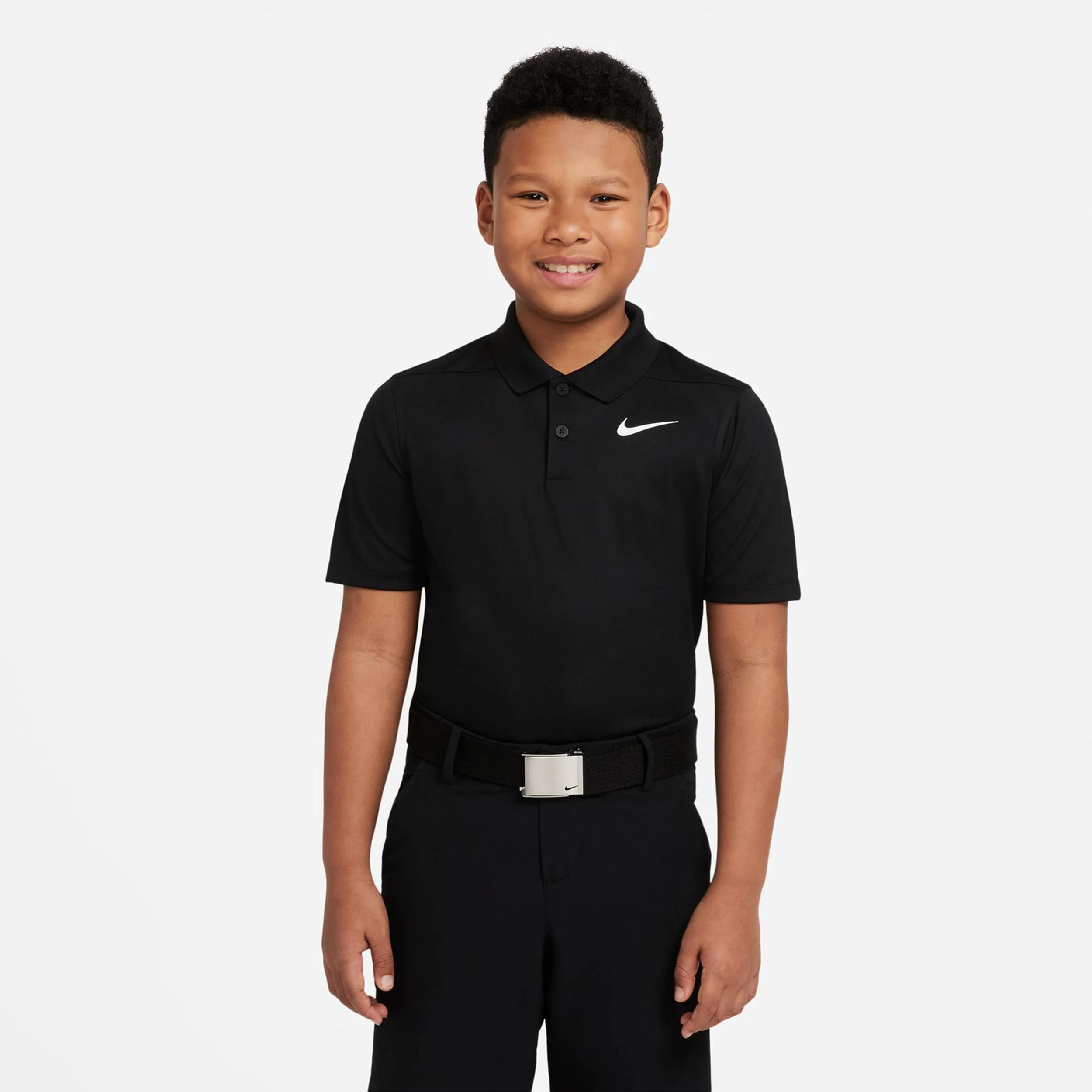 Nike Dri-Fit Victory Polo Garçons - Noir , Blanc