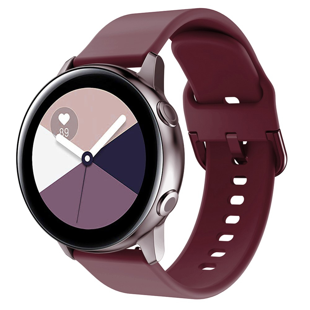 Samsung Galaxy Watch 7 (44mm) Silikon Sport Armband mit Dornschliesse (Gelenkumfang: 155-195mm) - Weinrot