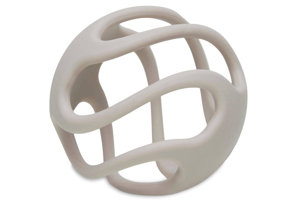siliconen bijtring bal 9,5 cm Nougat