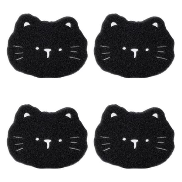 INF 4-paks lofjerner for vaskemaskin, gjenbrukbar lofanger for tøy Wavy cat shape