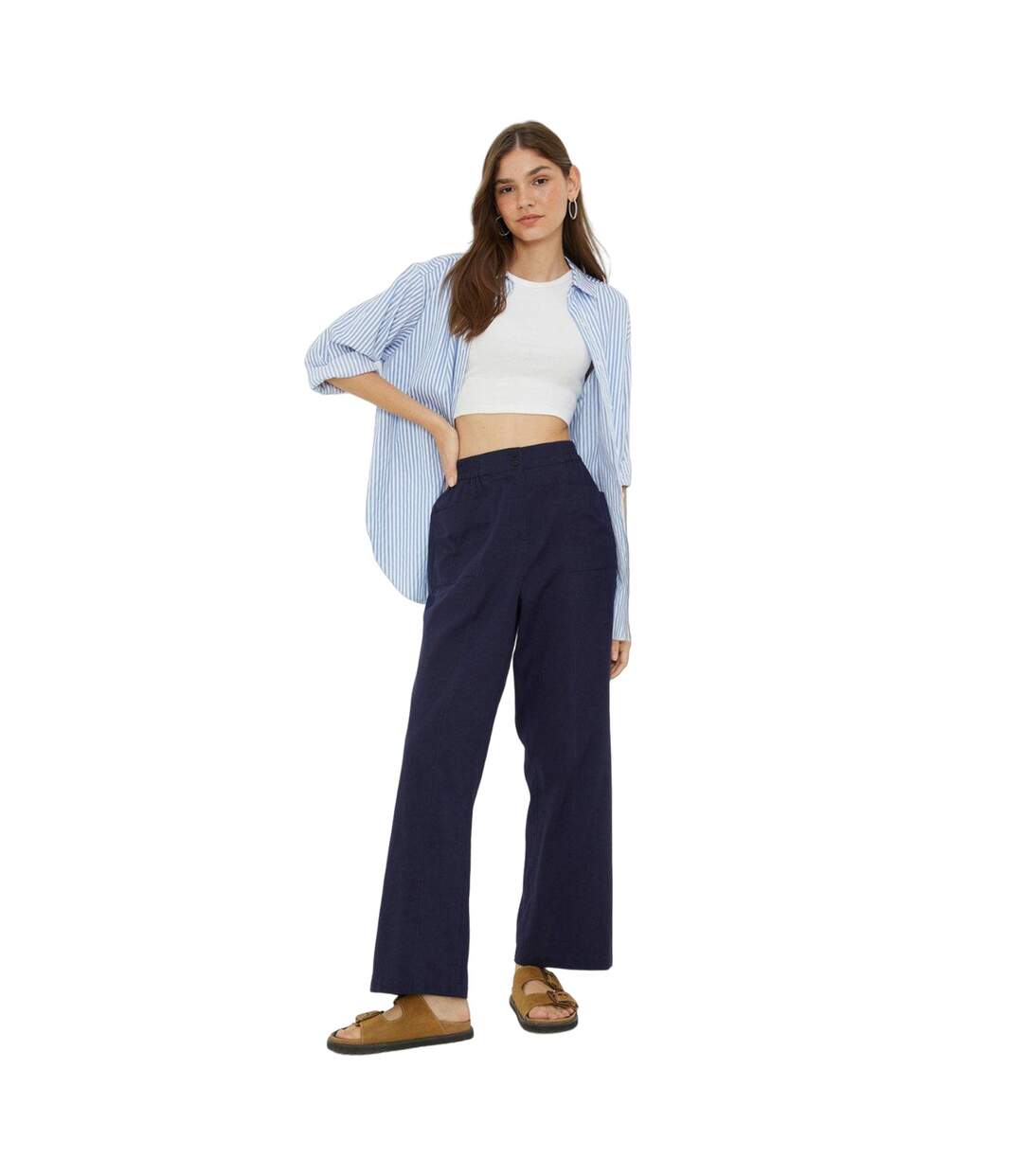 Dorothy Perkins - Pantalon - Femme (Bleu marine) - UTDP3641