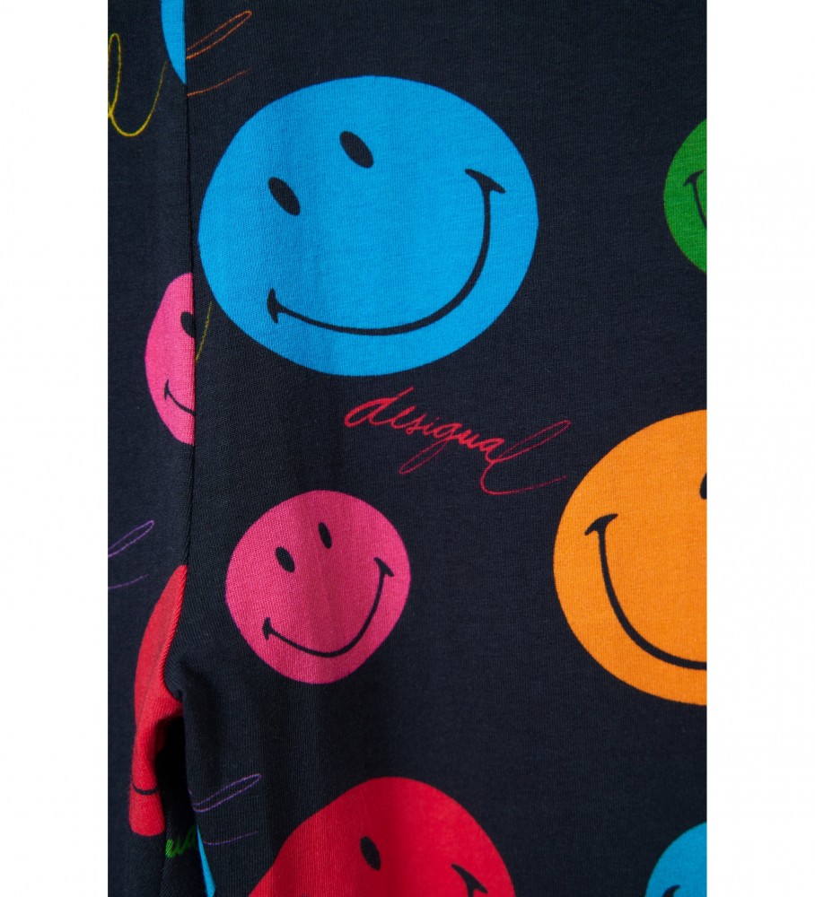 Calça legging preta Desigual Angel Smiley