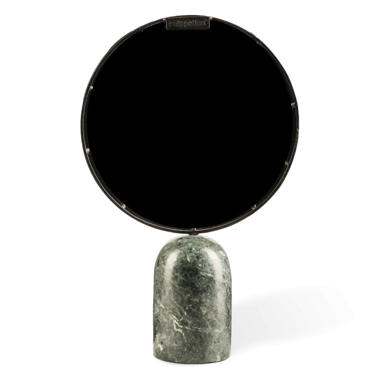 POLSPOTTEN Mirror round marble green tafelspiegel